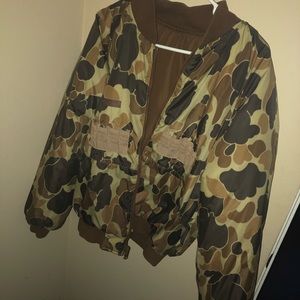 Camo bomber jacket